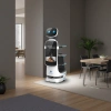 The white food delivery robot is a commercial automatic delivery intelligent catering service equipment Application Scenario